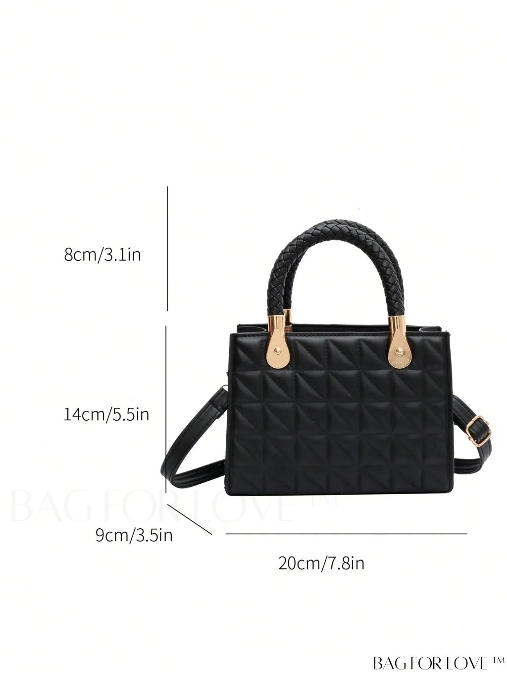BagForLove - Mini Braided Straw Bag with Zipper Detail - Perfect Mothers Day Gift!
