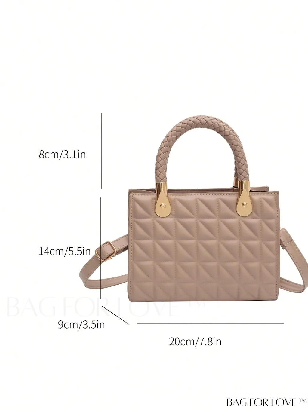 BagForLove - Mini Braided Straw Bag with Zipper Detail - Perfect Mothers Day Gift!