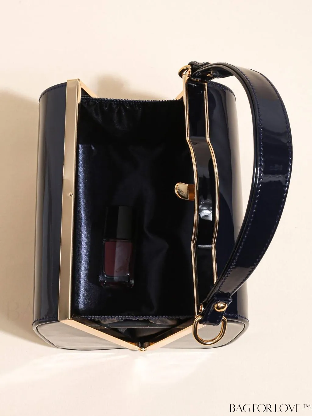 BagForLove - Neon Orange Mini Box Bag: Trendy Funky Style in Artificial Patent Leather