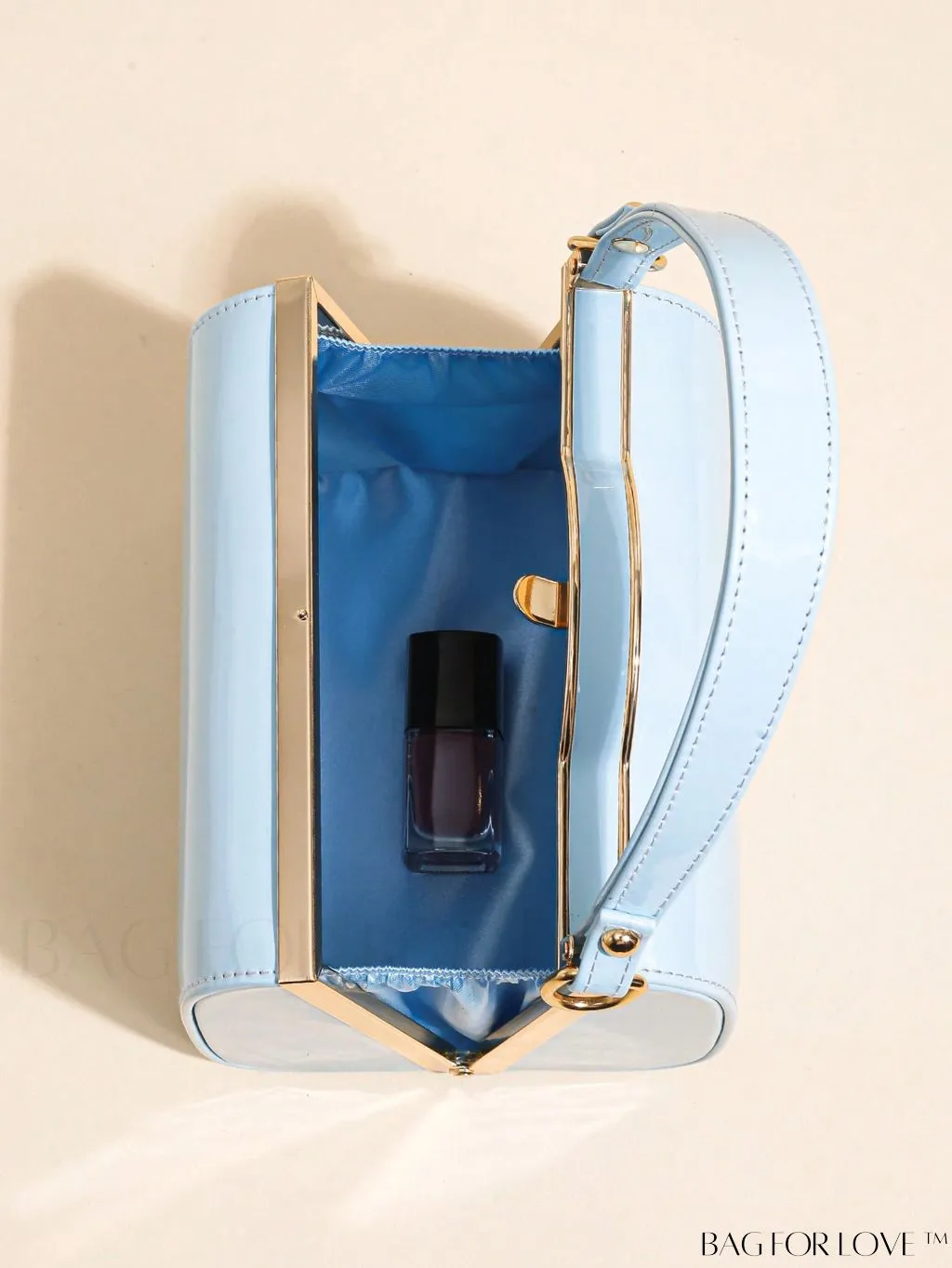 BagForLove - Neon Orange Mini Box Bag: Trendy Funky Style in Artificial Patent Leather