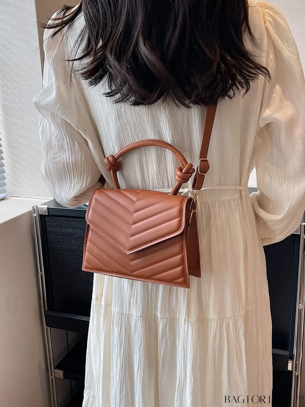 BagForLove - Printed V-Shaped Mini Handbag with Adjustable Shoulder Strap - Fashionable and Functional