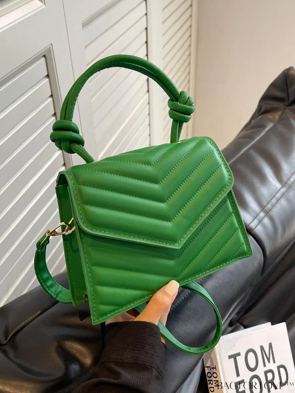 BagForLove - Printed V-Shaped Mini Handbag with Adjustable Shoulder Strap - Fashionable and Functional