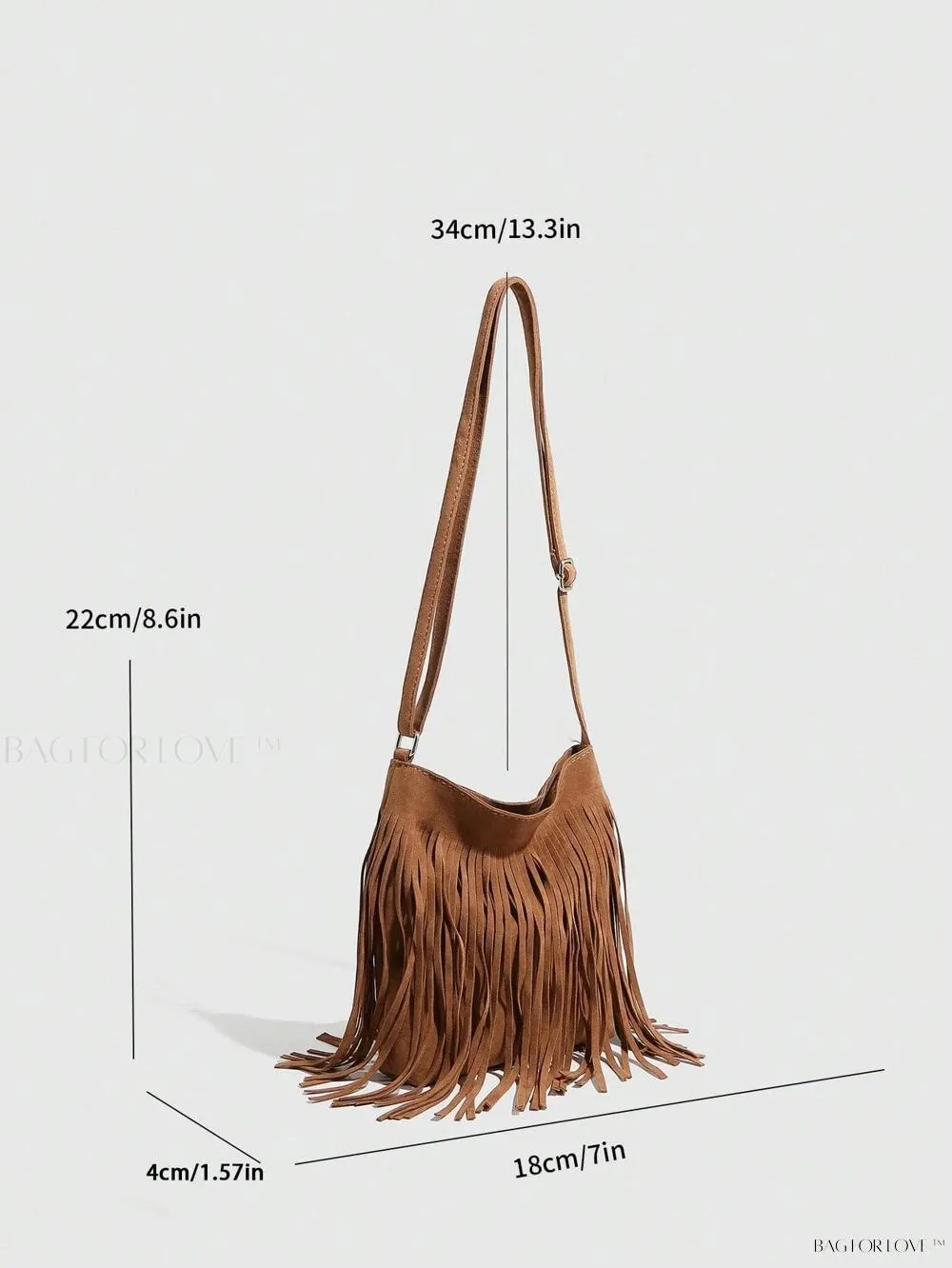 BagForLove - Reversible Fringe Crossbody Purse, Perfect for Ladies