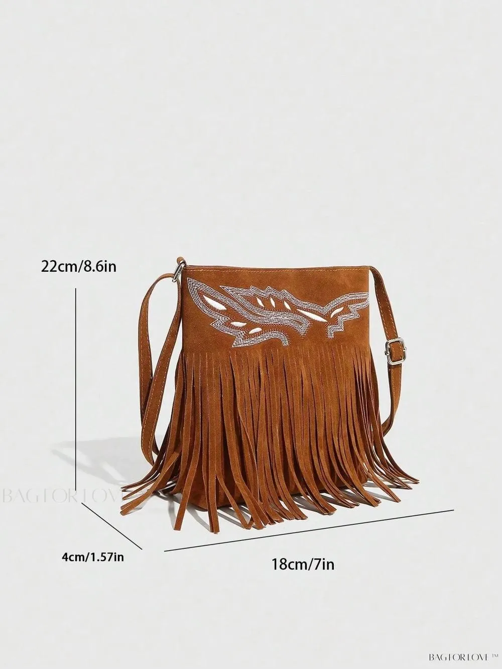 BagForLove - Reversible Fringe Crossbody Purse, Perfect for Ladies