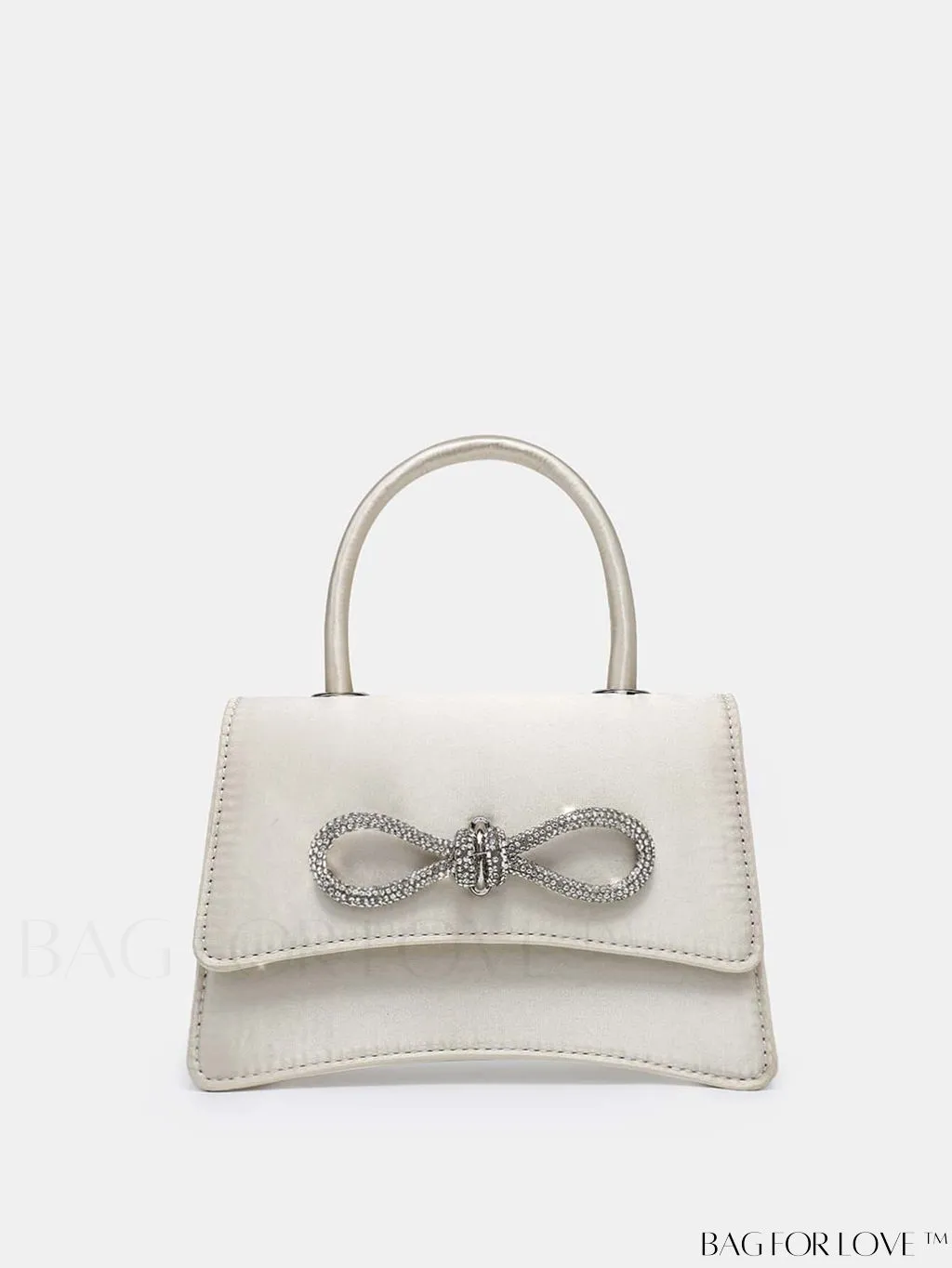 BagForLove - Rhinestone-Embellished Mini Flap Handbag: Fashionable and Chic