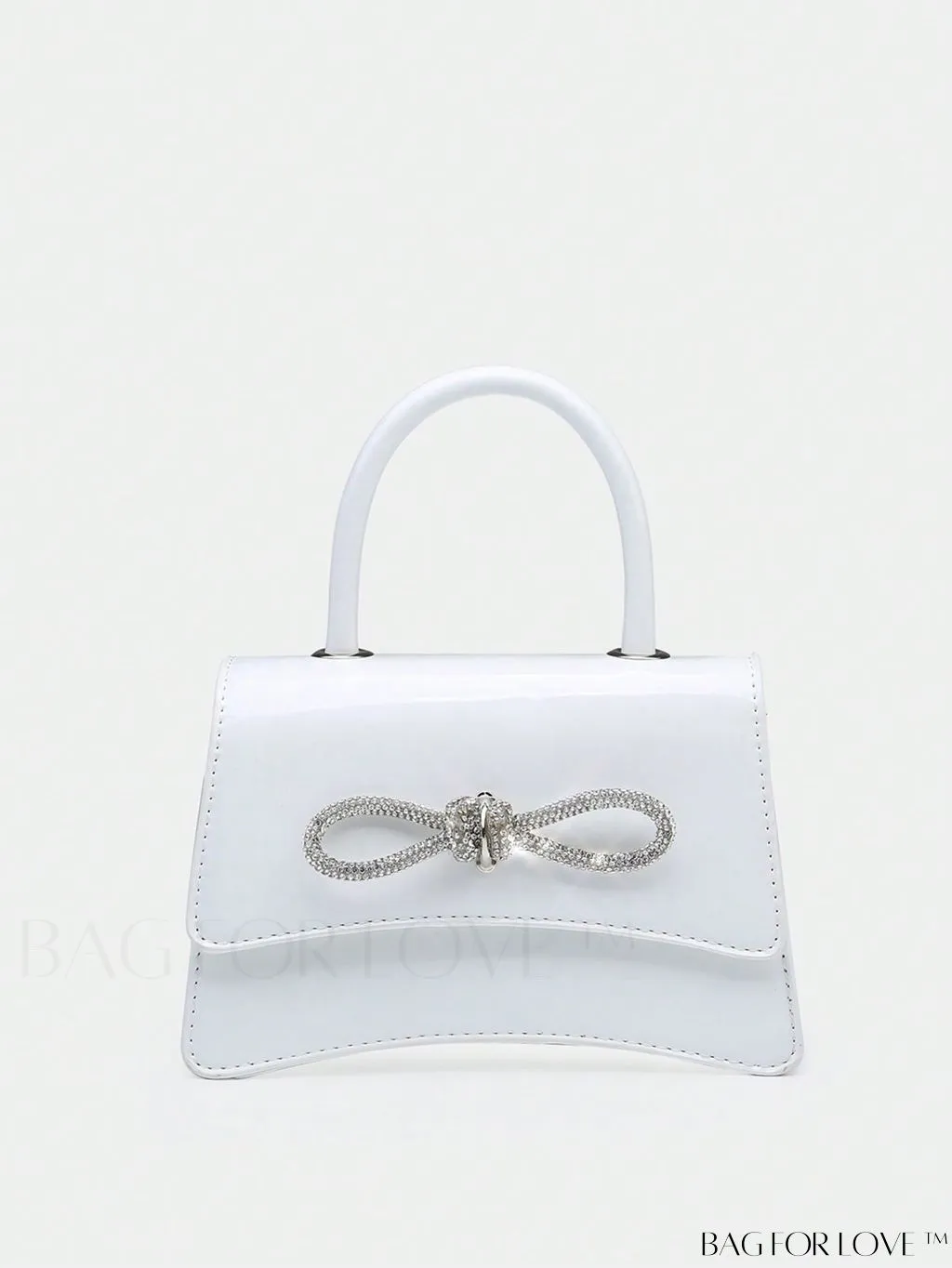 BagForLove - Rhinestone-Embellished Mini Flap Handbag: Fashionable and Chic