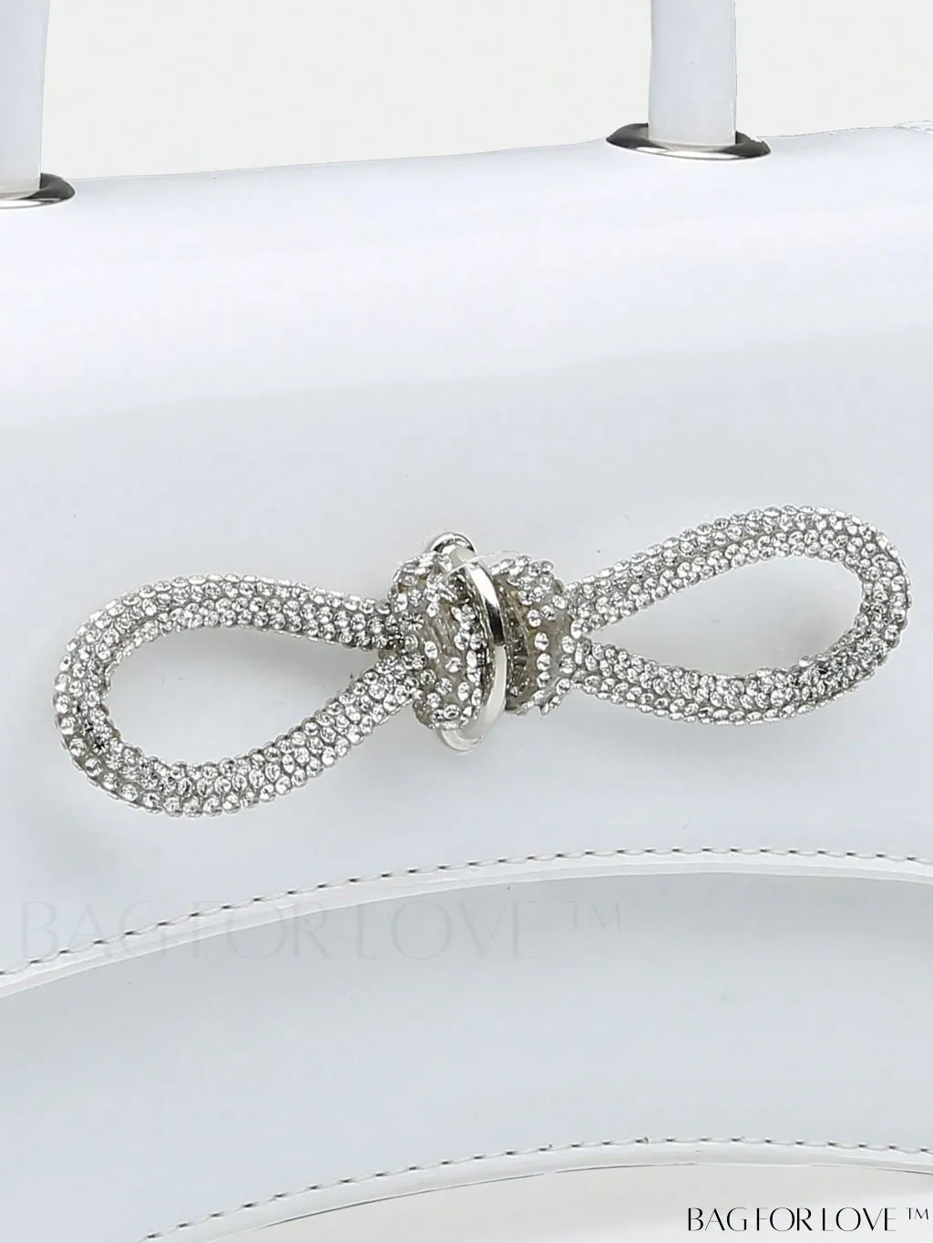 BagForLove - Rhinestone-Embellished Mini Flap Handbag: Fashionable and Chic