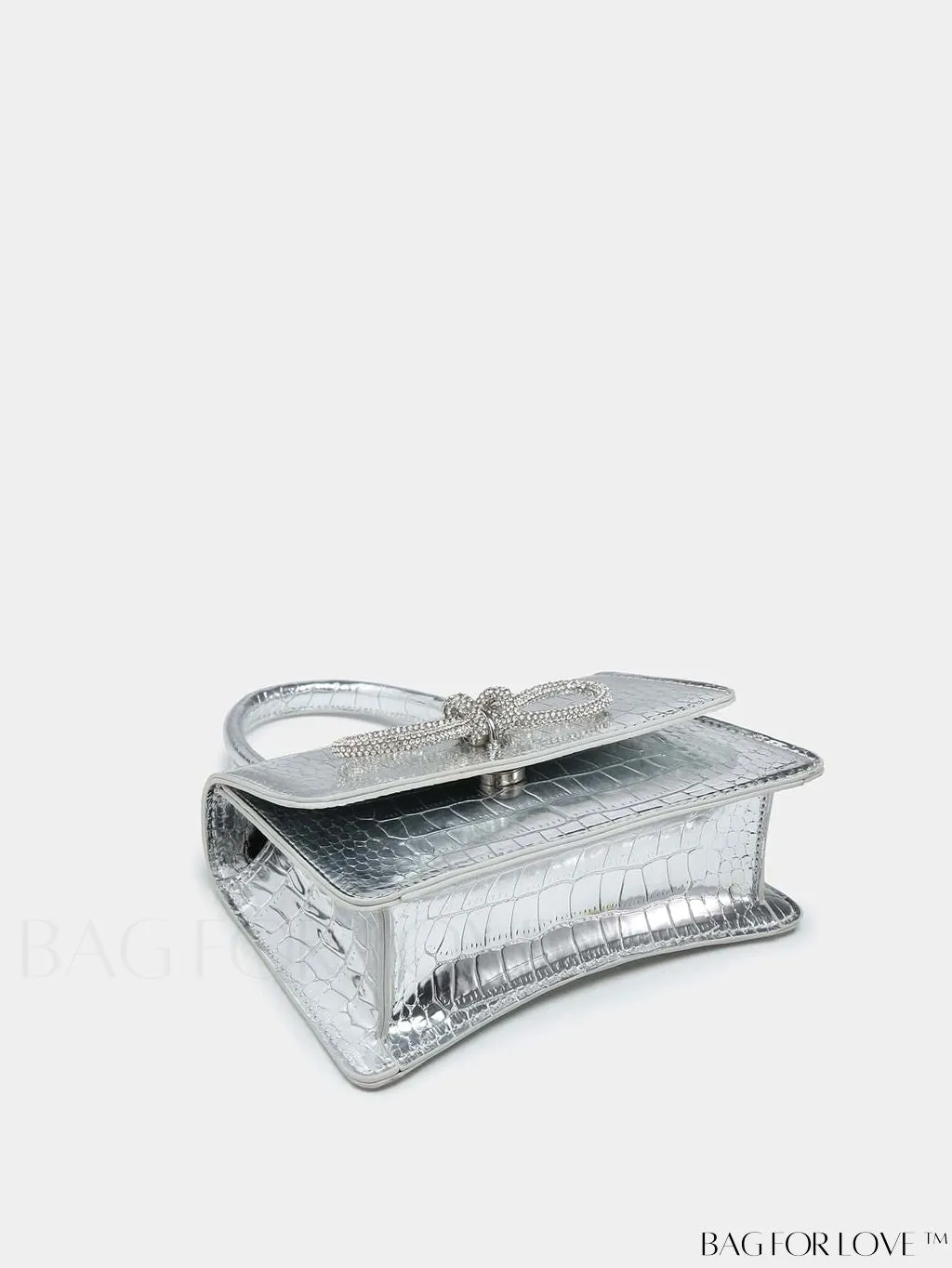 BagForLove - Rhinestone-Embellished Mini Flap Handbag: Fashionable and Chic