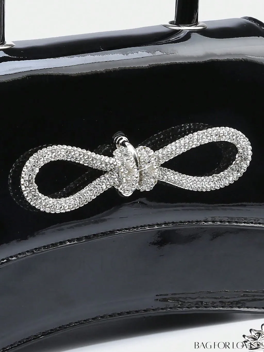 BagForLove - Rhinestone-Embellished Mini Flap Handbag: Fashionable and Chic