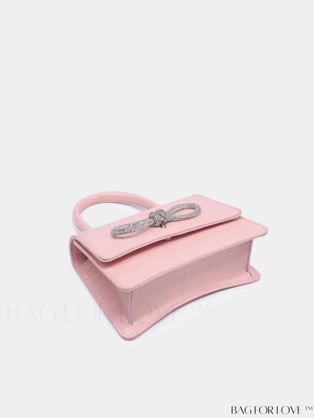 BagForLove - Rhinestone-Embellished Mini Flap Handbag: Fashionable and Chic