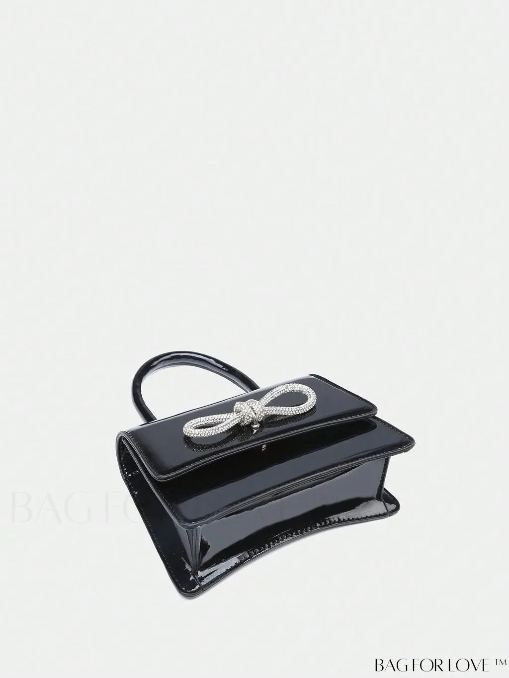 BagForLove - Rhinestone-Embellished Mini Flap Handbag: Fashionable and Chic