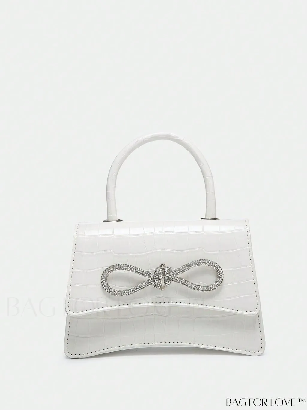 BagForLove - Rhinestone-Embellished Mini Flap Handbag: Fashionable and Chic