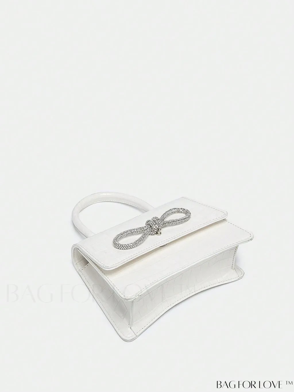 BagForLove - Rhinestone-Embellished Mini Flap Handbag: Fashionable and Chic