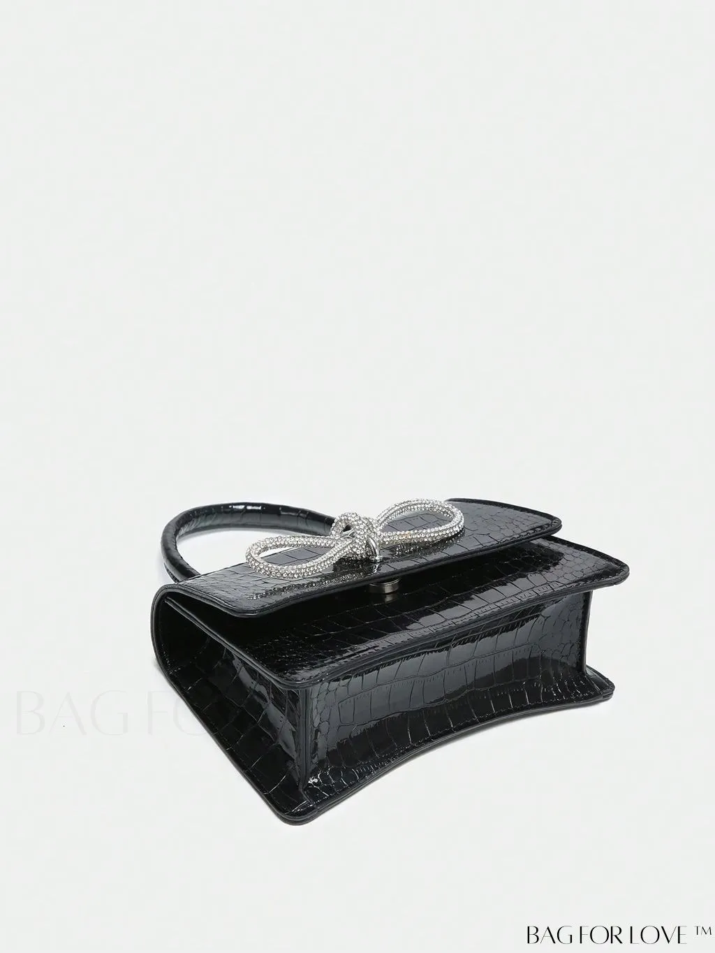 BagForLove - Rhinestone-Embellished Mini Flap Handbag: Fashionable and Chic