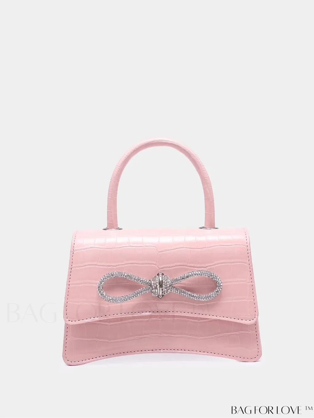 BagForLove - Rhinestone-Embellished Mini Flap Handbag: Fashionable and Chic
