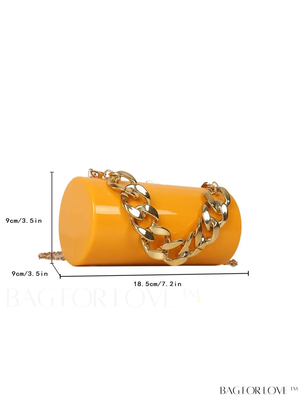 BagForLove - Stylish Acrylic Chain Handbag with Unique Box Shape