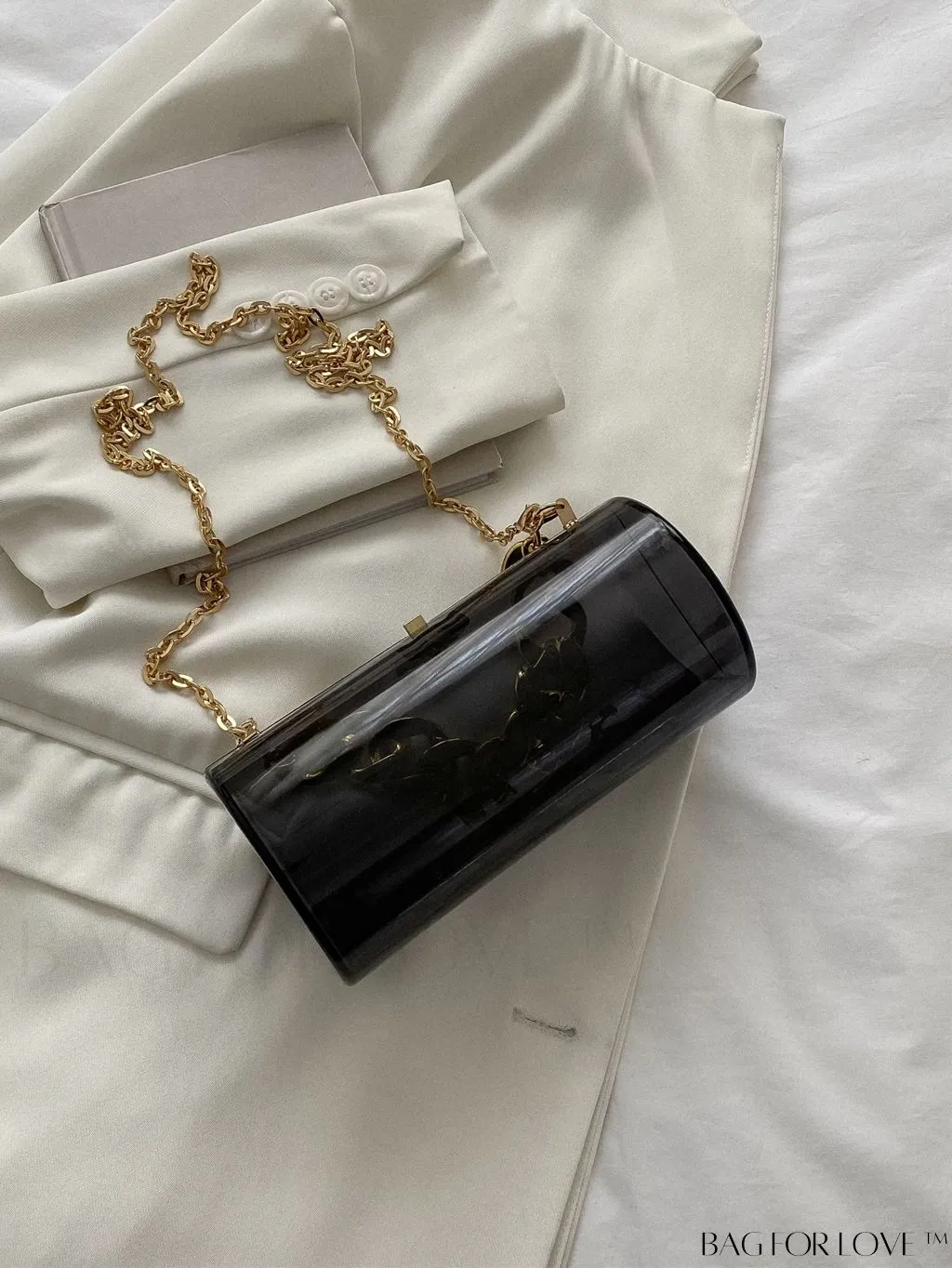 BagForLove - Stylish Acrylic Chain Handbag with Unique Box Shape