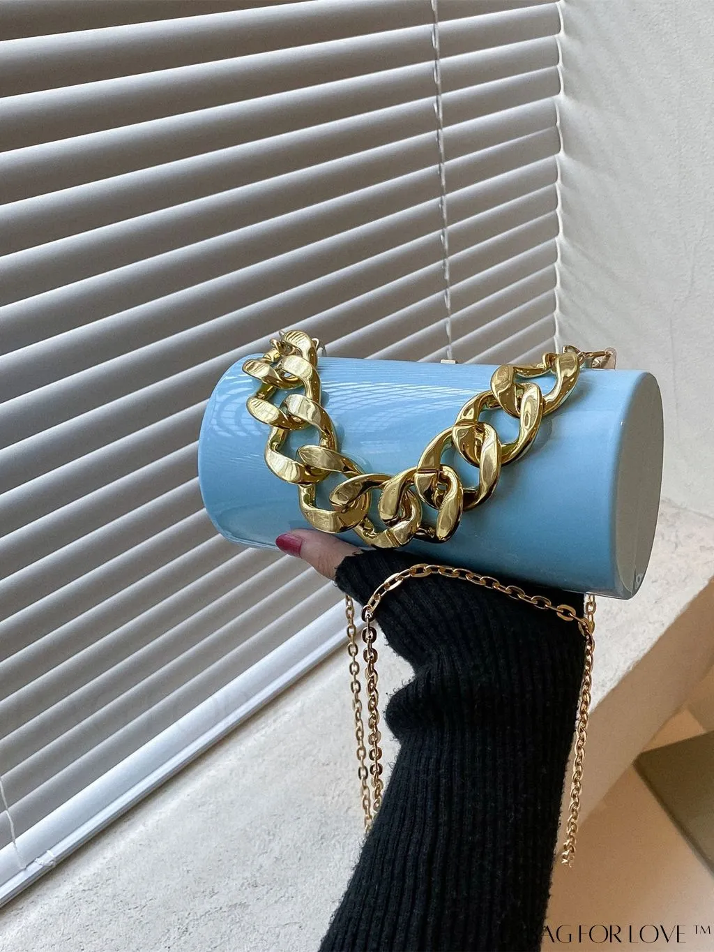 BagForLove - Stylish Acrylic Chain Handbag with Unique Box Shape