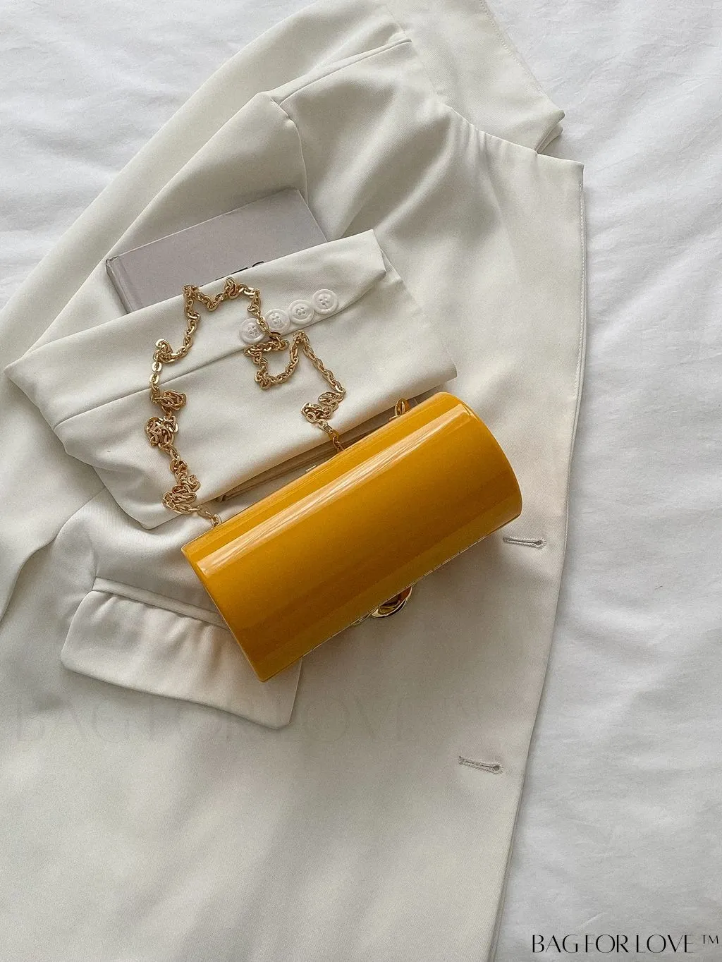 BagForLove - Stylish Acrylic Chain Handbag with Unique Box Shape