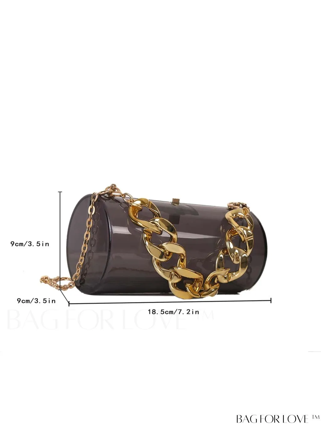 BagForLove - Stylish Acrylic Chain Handbag with Unique Box Shape