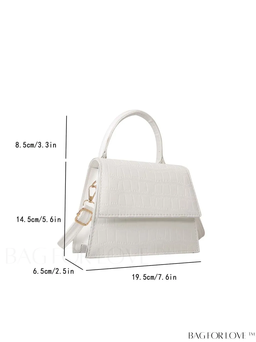 BagForLove - Stylish Crocodile Pattern Handbag: Luxurious, Minimalist, Multi-functional Delivery in One Piece