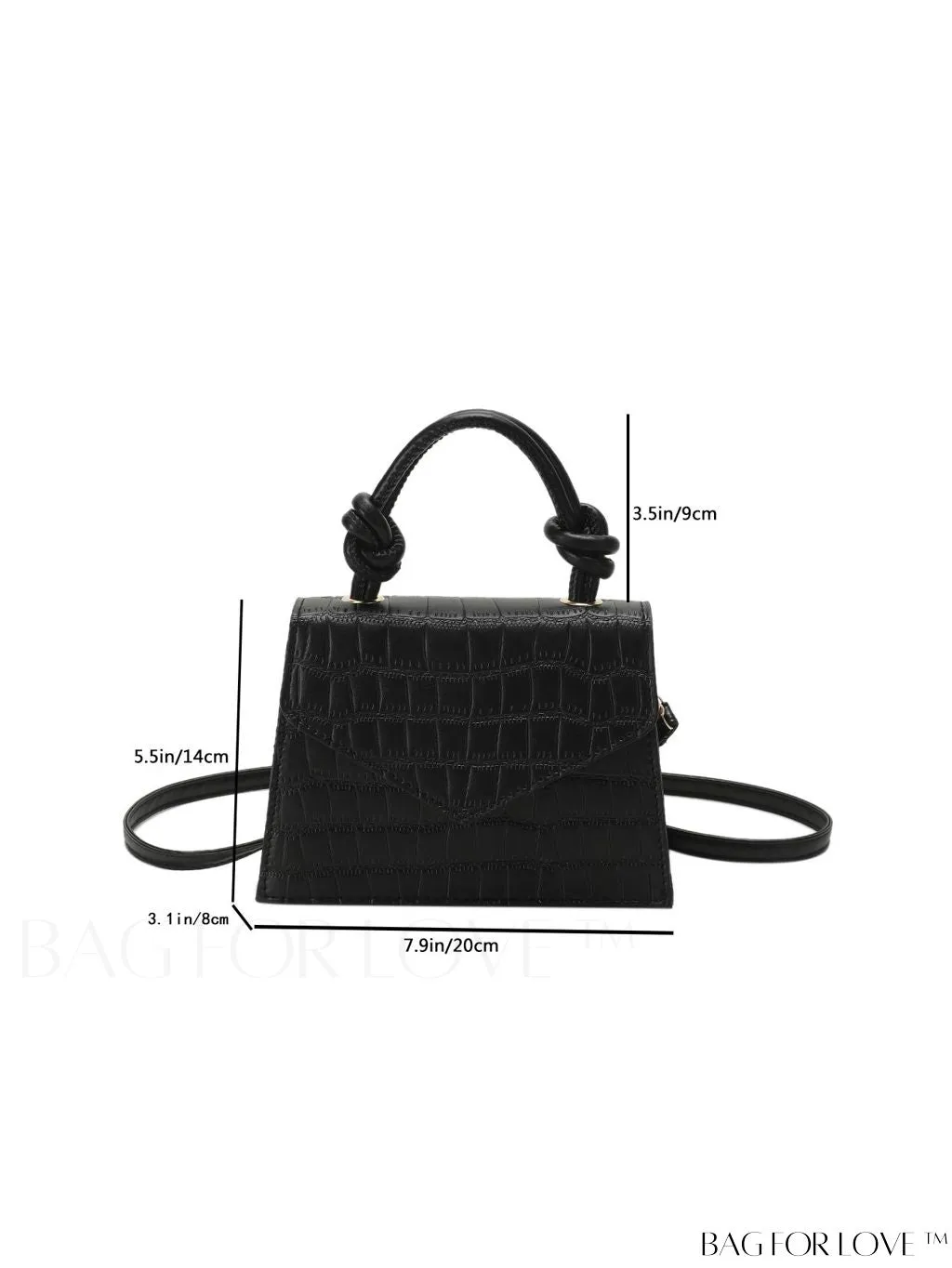 BagForLove - Stylish Crocodile Pattern Handbag: Luxurious, Minimalist, Multi-functional Delivery in One Piece