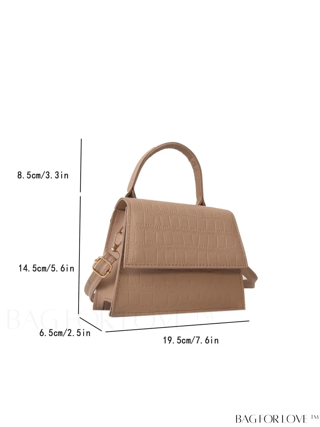 BagForLove - Stylish Crocodile Pattern Handbag: Luxurious, Minimalist, Multi-functional Delivery in One Piece