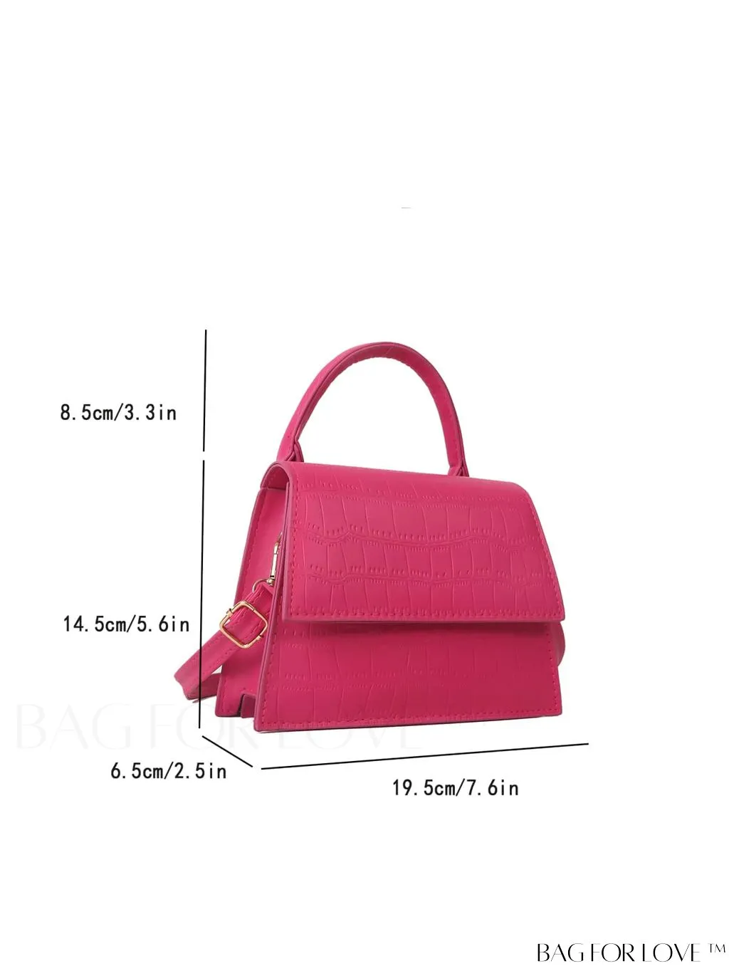 BagForLove - Stylish Crocodile Pattern Handbag: Luxurious, Minimalist, Multi-functional Delivery in One Piece