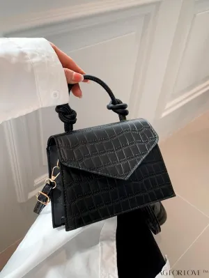 BagForLove - Stylish Crocodile Pattern Handbag: Luxurious, Minimalist, Multi-functional Delivery in One Piece