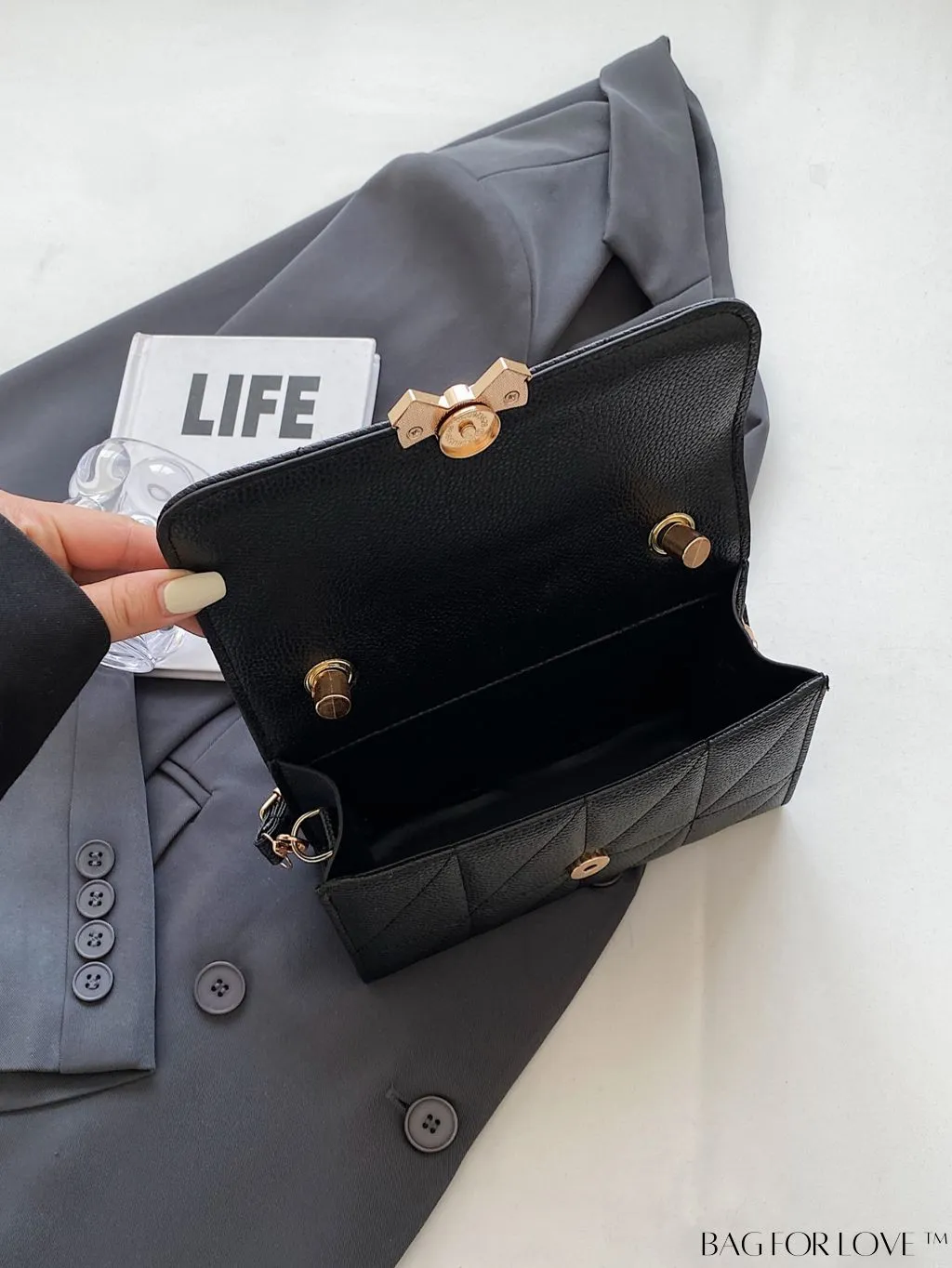 BagForLove - Stylish Handbag with Bow Embellishment and Adjustable Strap