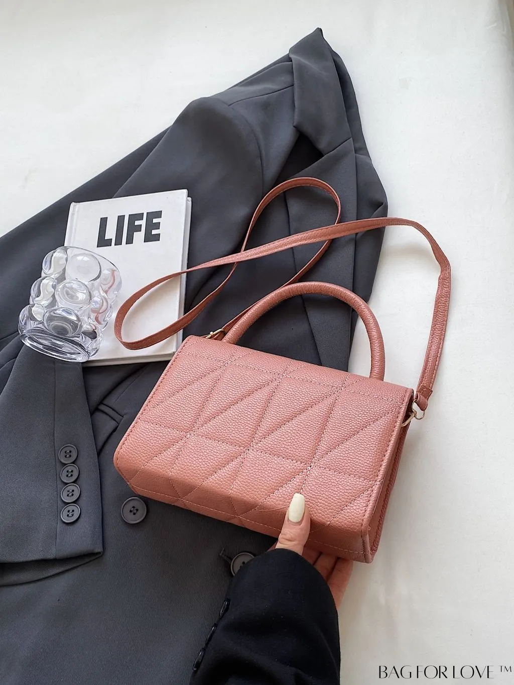 BagForLove - Stylish Handbag with Bow Embellishment and Adjustable Strap