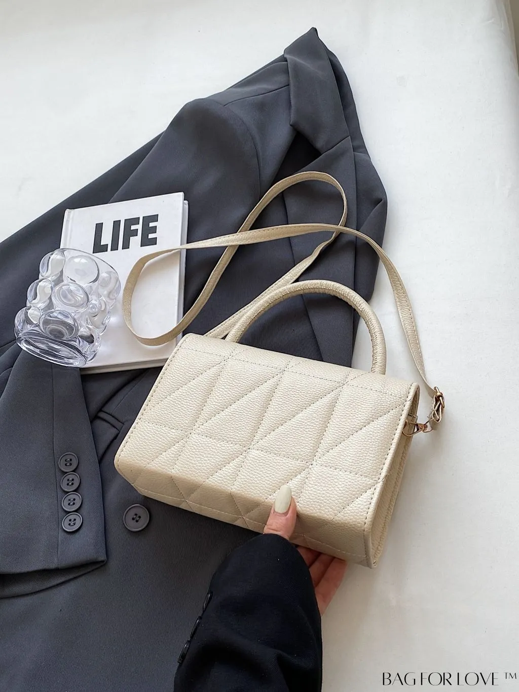 BagForLove - Stylish Handbag with Bow Embellishment and Adjustable Strap