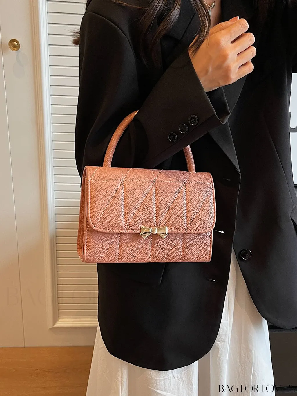 BagForLove - Stylish Handbag with Bow Embellishment and Adjustable Strap