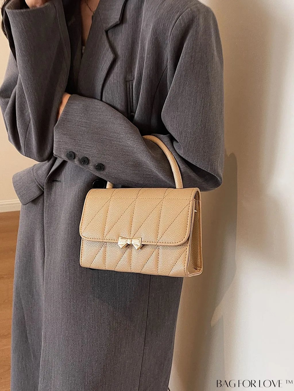 BagForLove - Stylish Handbag with Bow Embellishment and Adjustable Strap