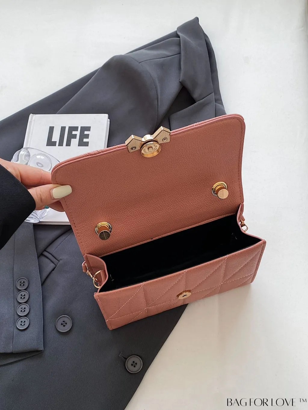 BagForLove - Stylish Handbag with Bow Embellishment and Adjustable Strap