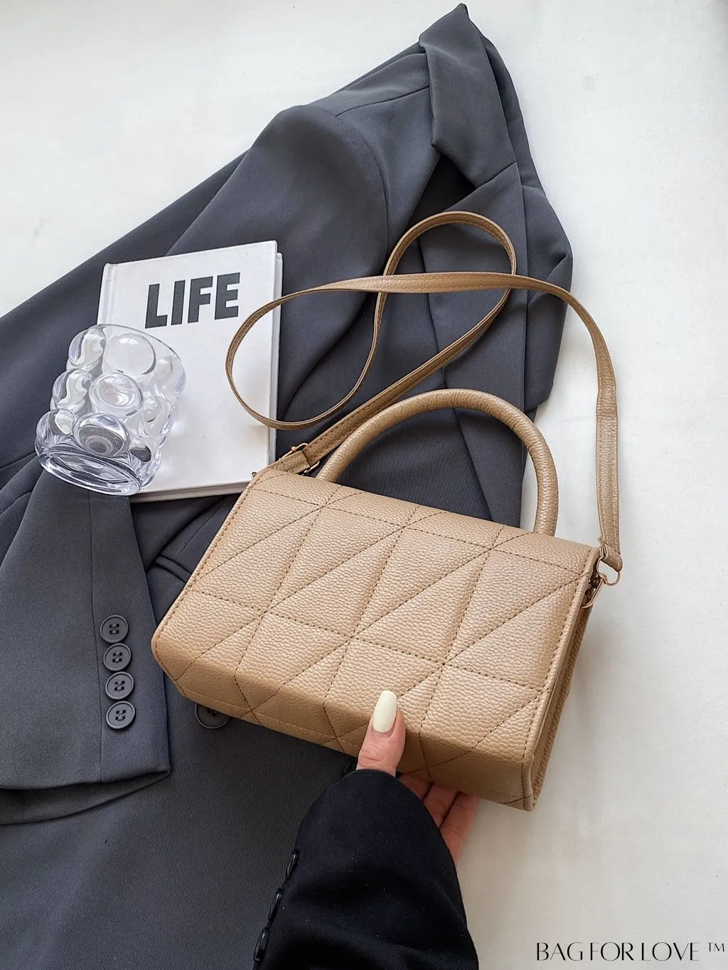 BagForLove - Stylish Handbag with Bow Embellishment and Adjustable Strap
