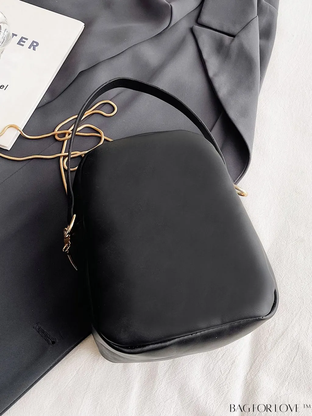 BagForLove - Stylish Large Black Studded Backpack: Perfect for Travel and Casual Wear, Womens PU Leather Fashion Shoulder Bag