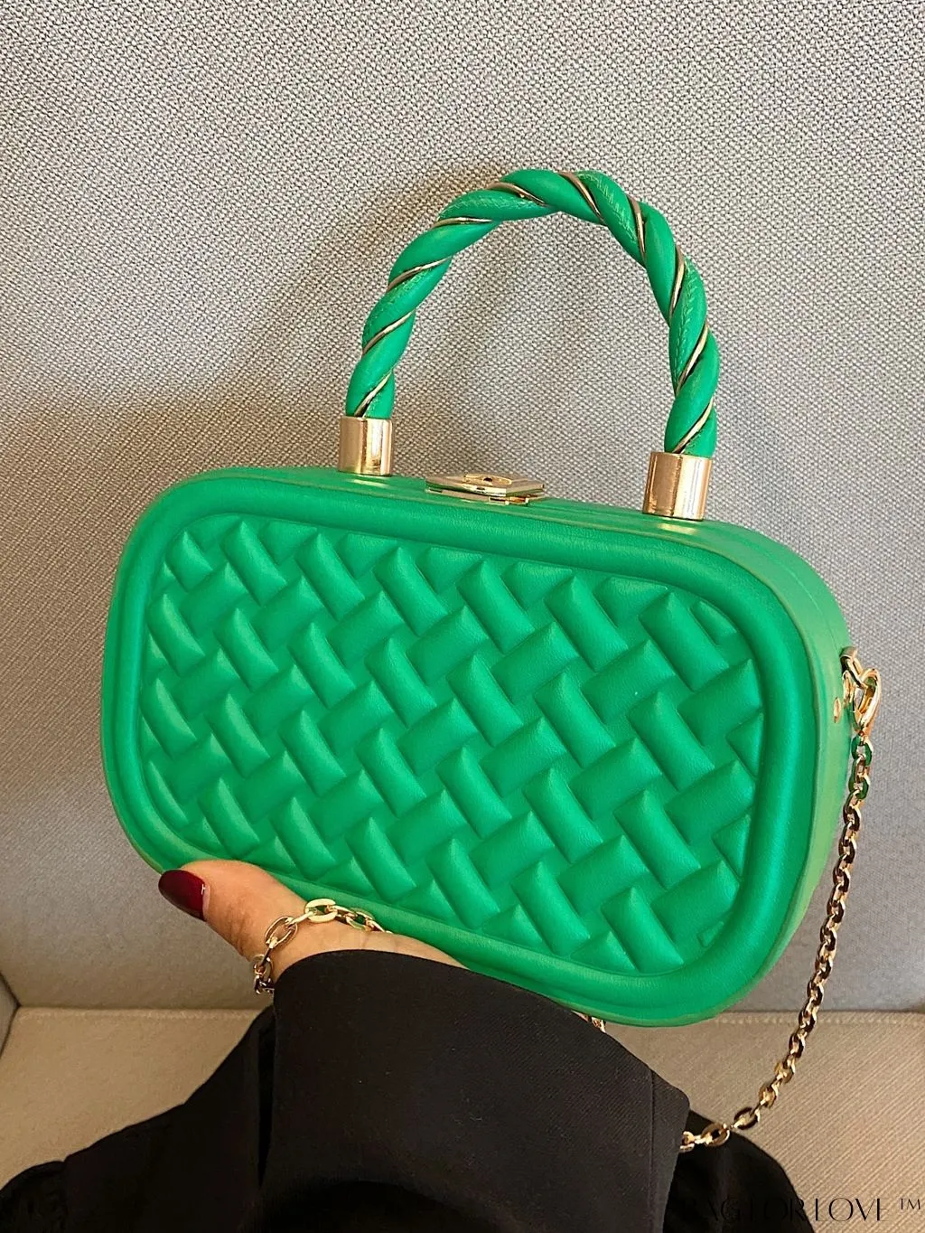 BagForLove - Stylish Mini PU Crossbody Bag featuring Unique Stitching Design