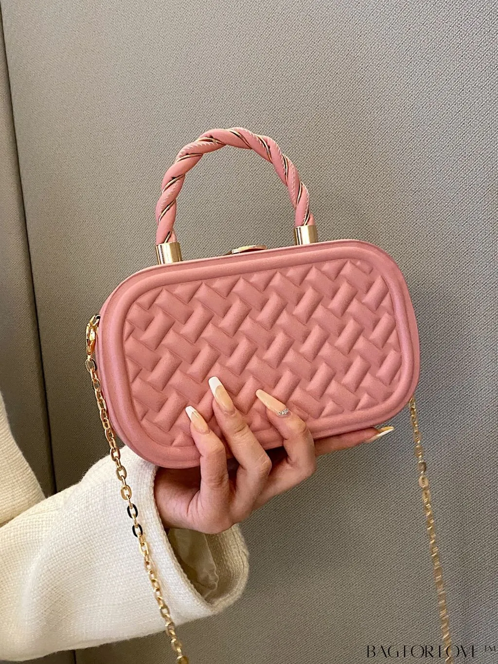 BagForLove - Stylish Mini PU Crossbody Bag featuring Unique Stitching Design