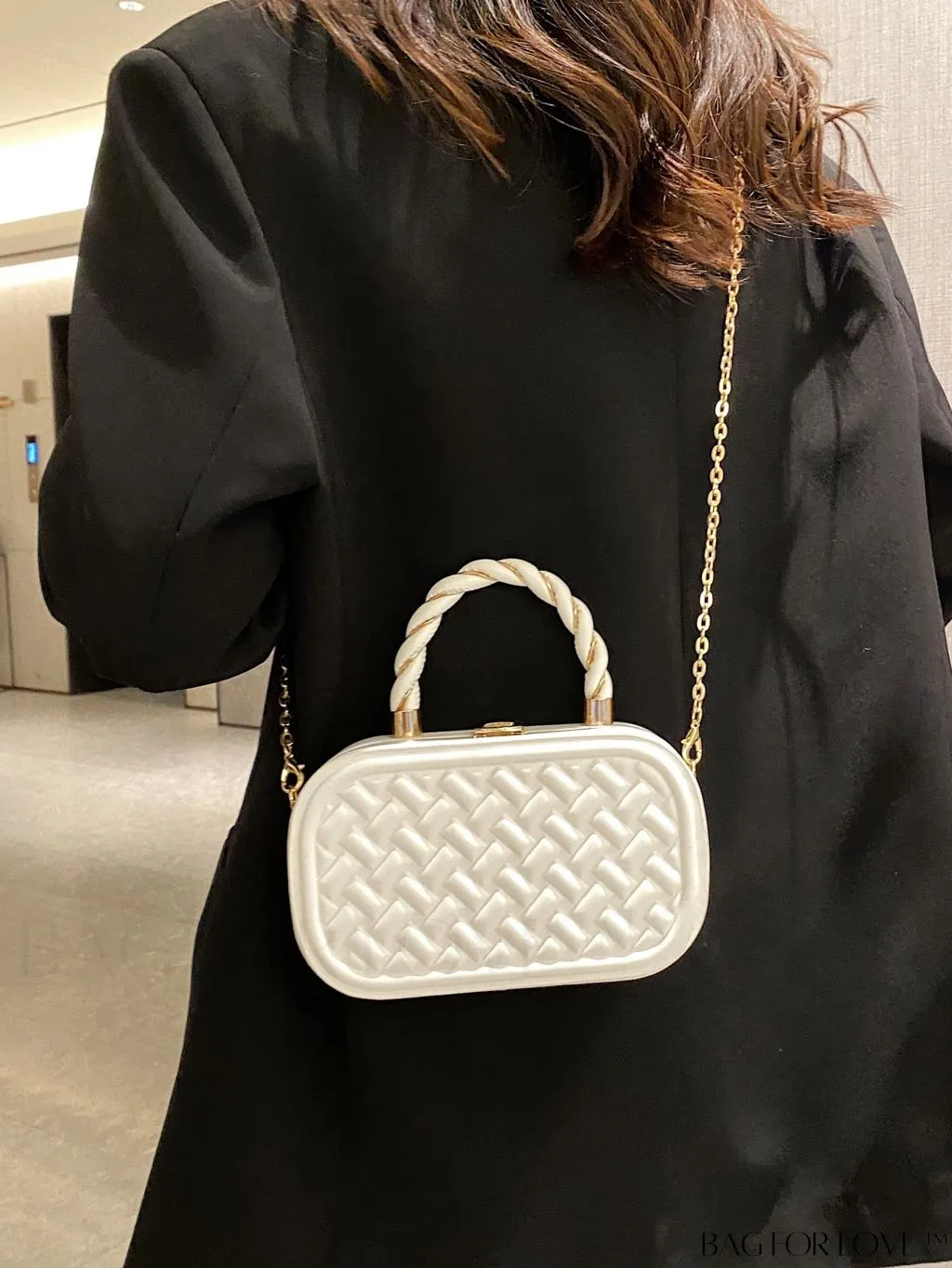 BagForLove - Stylish Mini PU Crossbody Bag featuring Unique Stitching Design