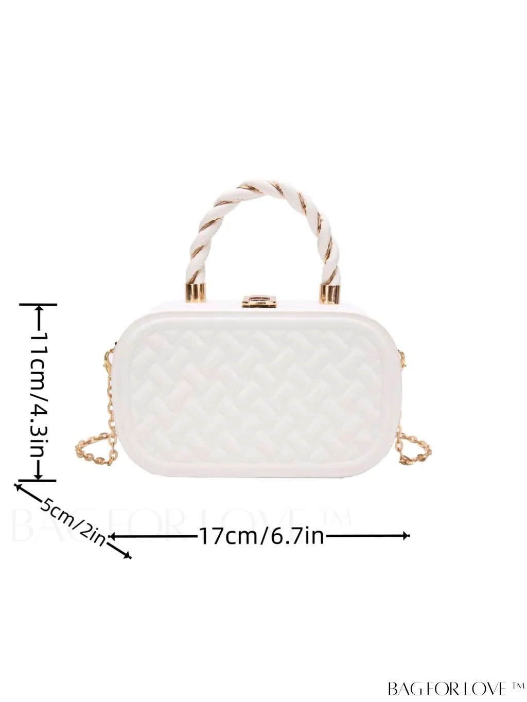 BagForLove - Stylish Mini PU Crossbody Bag featuring Unique Stitching Design