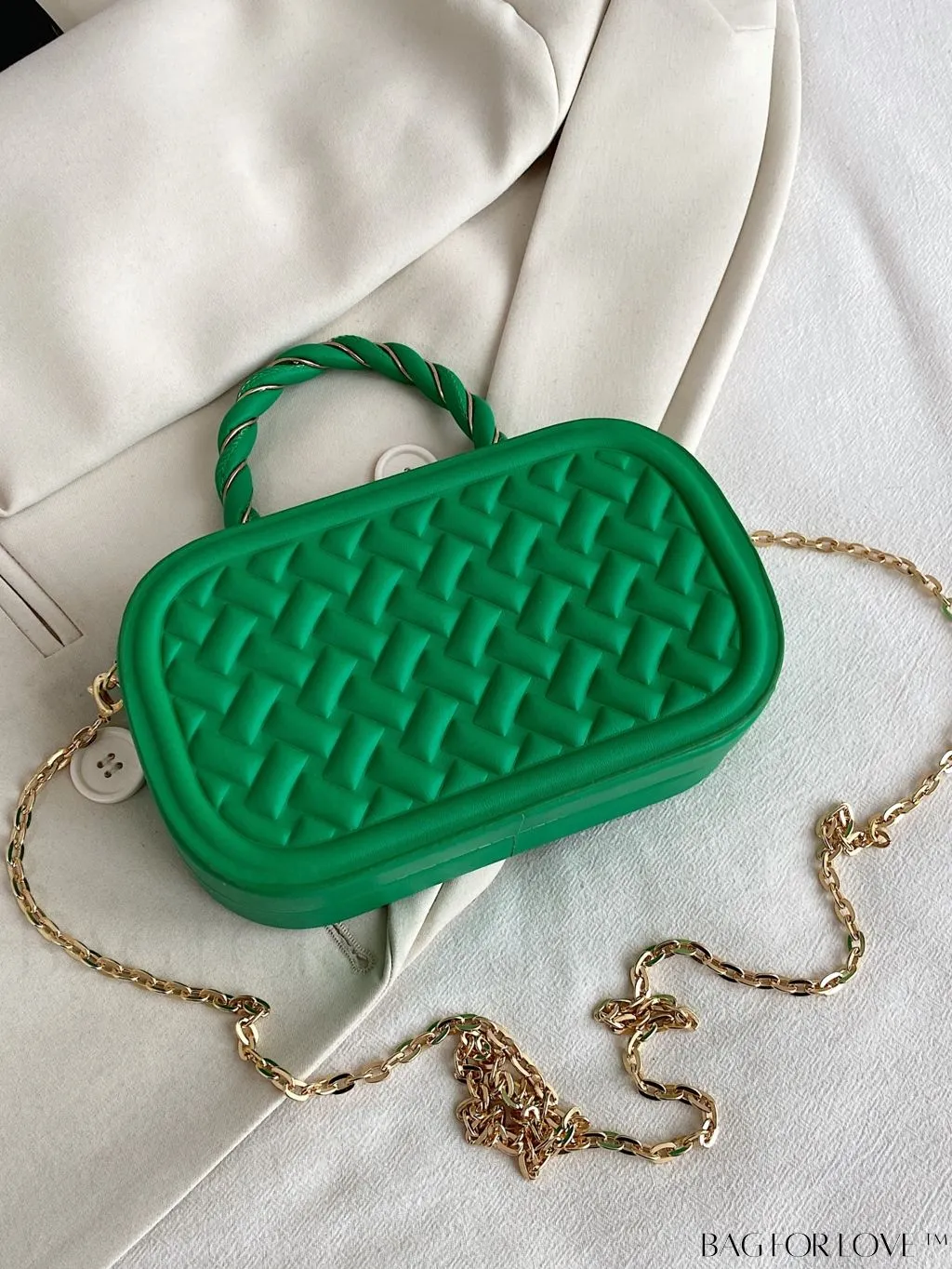 BagForLove - Stylish Mini PU Crossbody Bag featuring Unique Stitching Design