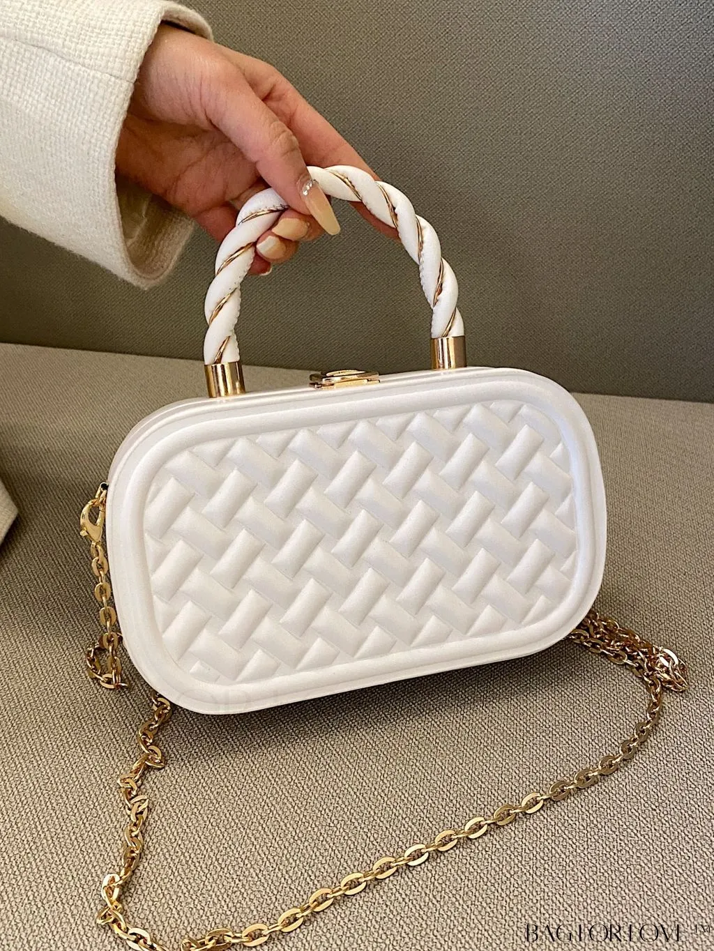 BagForLove - Stylish Mini PU Crossbody Bag featuring Unique Stitching Design