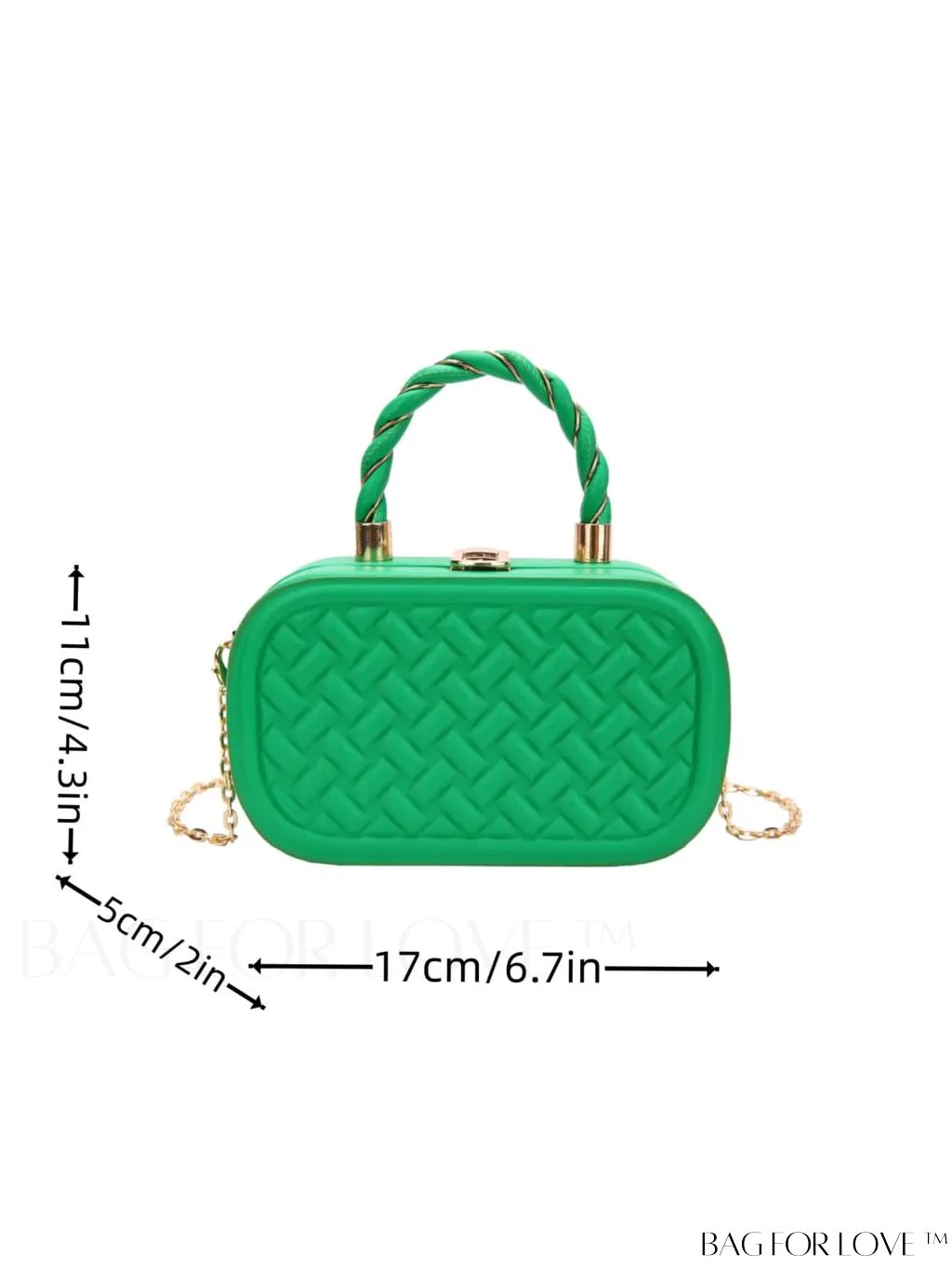 BagForLove - Stylish Mini PU Crossbody Bag featuring Unique Stitching Design