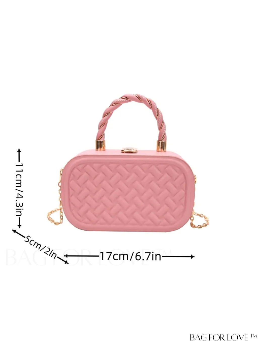 BagForLove - Stylish Mini PU Crossbody Bag featuring Unique Stitching Design