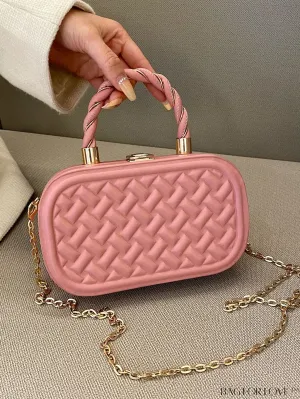 BagForLove - Stylish Mini PU Crossbody Bag featuring Unique Stitching Design