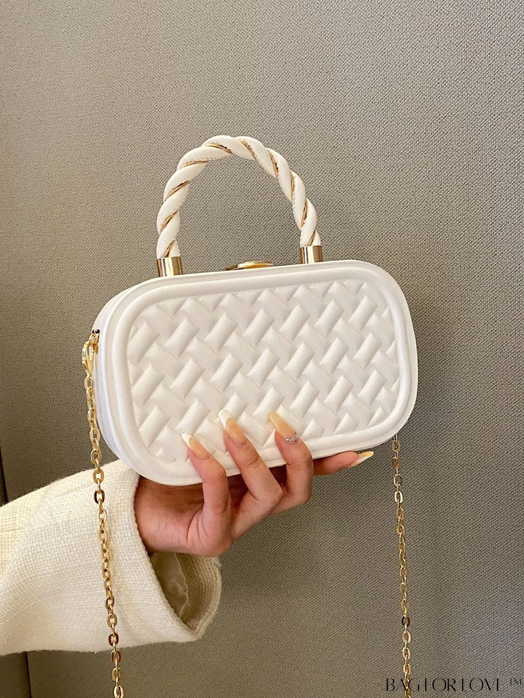 BagForLove - Stylish Mini PU Crossbody Bag featuring Unique Stitching Design