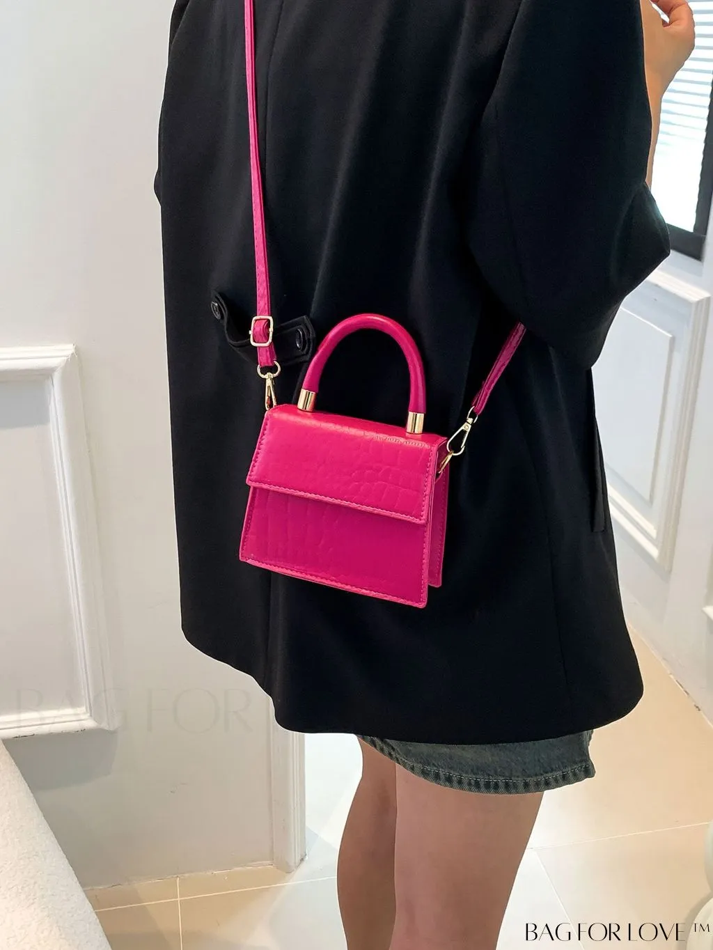 BagForLove - Stylish Mini Square Handheld Bag â Sleek and Fashionable