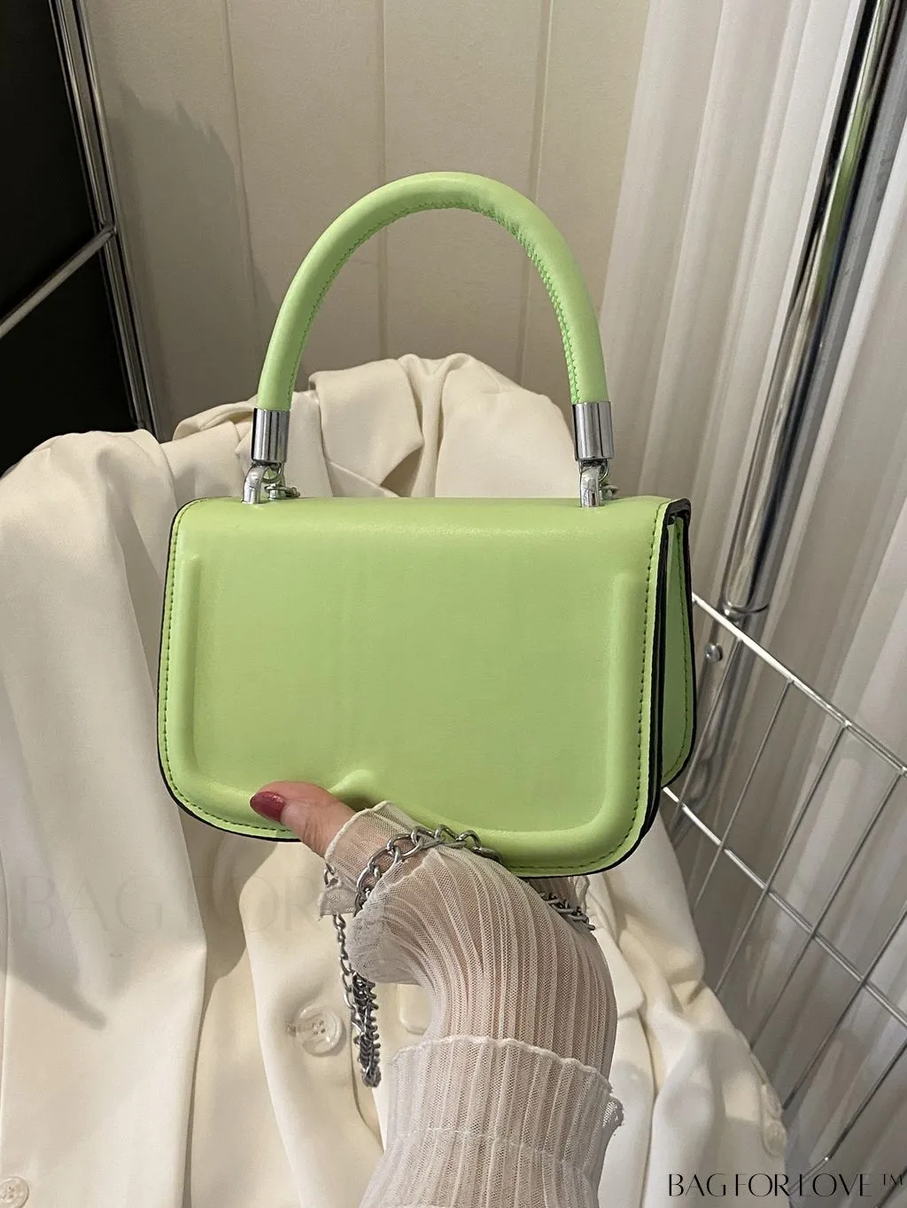 BagForLove - Stylish Solid Retro PU Square Flap Bag - A Fashionable Accessory