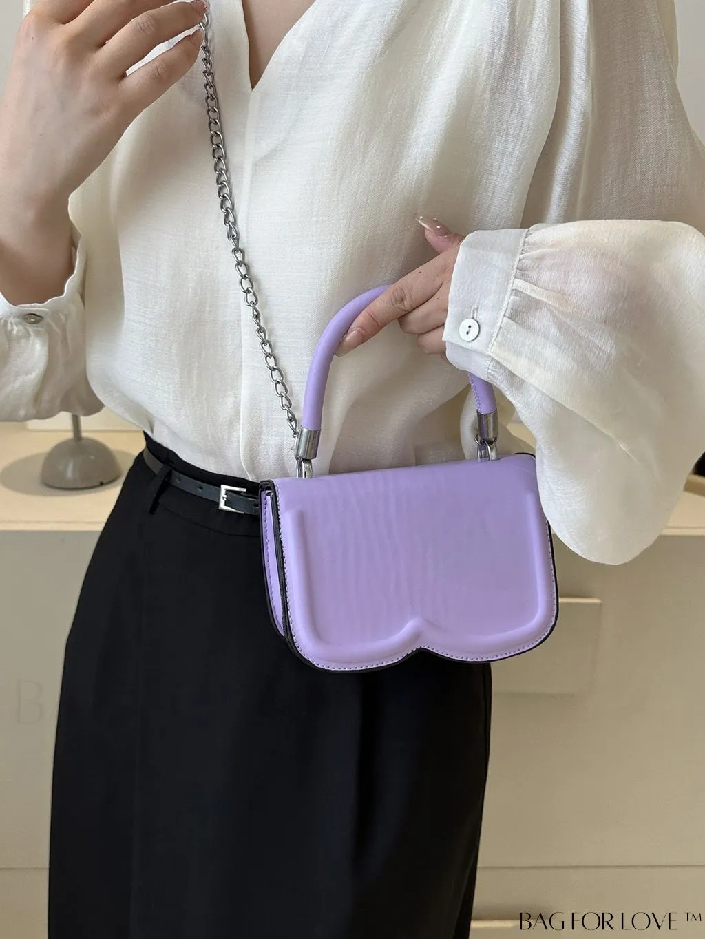 BagForLove - Stylish Solid Retro PU Square Flap Bag - A Fashionable Accessory